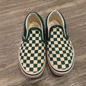 Van’s kids checkerboard slip on shoes